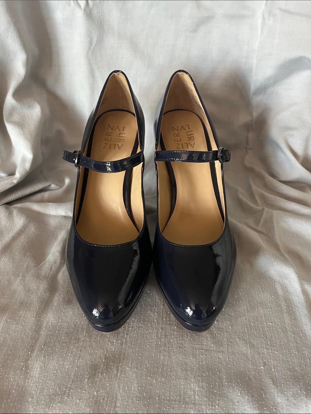 Naturalizer Navy Patent Mary Jane Heels